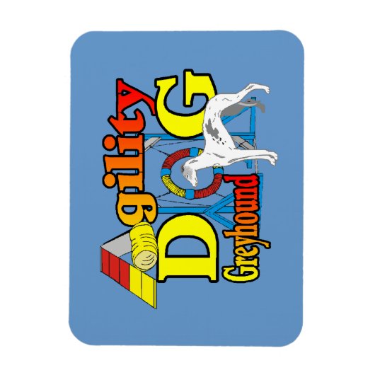 Greyhound Agility Magneet (Verticaal)