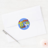 Greyhound_Agility Ronde Sticker (Envelop)