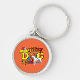 Greyhound Agility Sleutelhanger