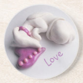 Greyhound Angel Onderzetter (Voorkant)