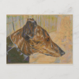 Greyhound art briefkaart