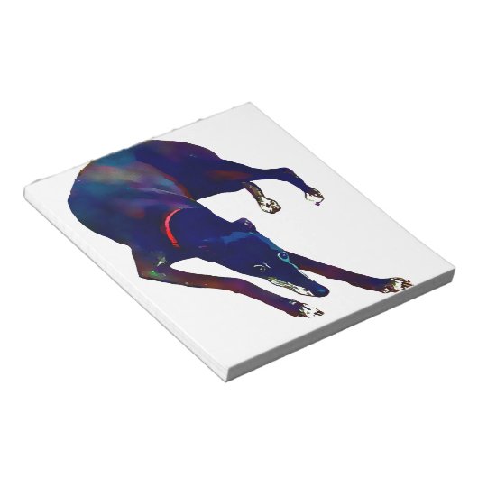 Greyhound Art Notitieblok (Schuin)