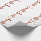 Greyhound Beste Kerstman.... Cadeaupapier (Hoek)