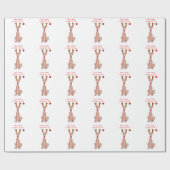 Greyhound Beste Kerstman.... Cadeaupapier (Vlak)