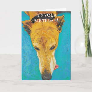 Greyhound Birthday Card ETS Kaart