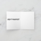 GREYHOUND Birthday Kaart (Binnen)