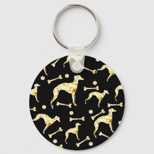 GREYHOUND BLING SLEUTELHANGER