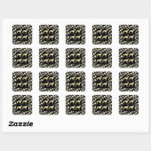 GREYHOUND BLING VIERKANTE STICKER (Vel)