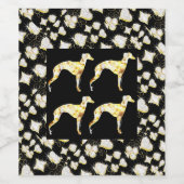 GREYHOUND BLING WIJN ETIKET (Enkel label)