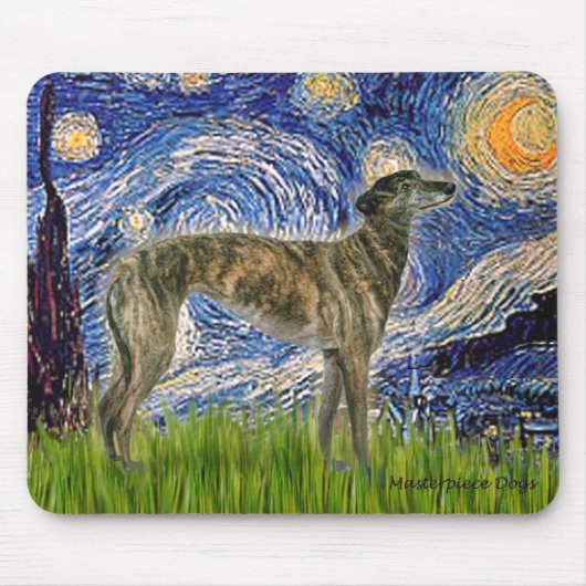 Greyhound (br2) - Sterrennacht Muismat (Voorkant)