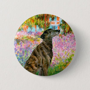 Greyhound (br2) - Tuin Ronde Button 5,7 Cm