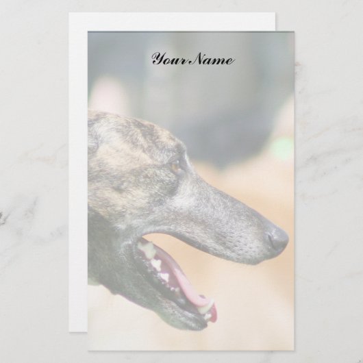 Greyhound briefpapier (Voorkant / Achterkant)