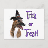 Greyhound (brindle) Trick Briefkaart (Voorkant)