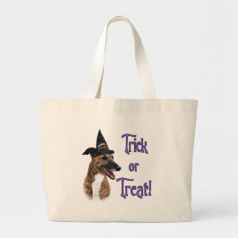 Greyhound (brindle) Trick Grote Tote Bag