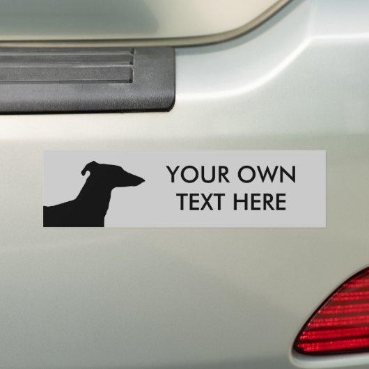 Greyhound Bumpersticker (Op auto)