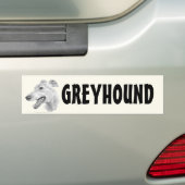 Greyhound Bumpersticker (Op auto)