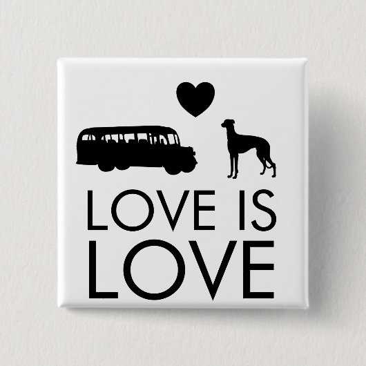 Greyhound Button Love (Voorkant)