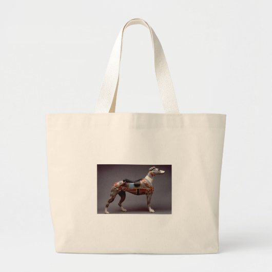 Greyhound carousel grote tote bag (Voorkant)