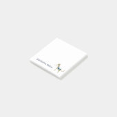 Greyhound Cartoon Dog in Coat Post-it® Notes (Schuin)