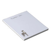 Greyhound Cartoon Dog Persoonlijk Notitieblok (Schuin)