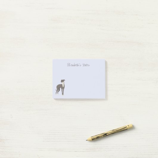Greyhound Cartoon Dog Persoonlijk Post-it® Notes (Op bureau)