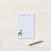 Greyhound Cartoon Dog Persoonlijke Post-it Nota's Post-it® Notes (Op bureau)