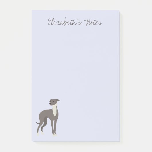 Greyhound Cartoon Dog Persoonlijke Post-it Nota's Post-it® Notes (Voorkant)