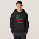 Greyhound Christmas Vrachtwagen Boom Mam Papa Xmas Hoodie (Voorkant volledig)