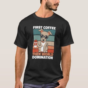 Greyhound Coffee Pet Hondenras Greyhound T-shirt