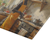 Greyhound Cooking in Kitchen Snijplank (Hoek)