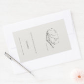 Greyhound- Custom Ex libris bookplate  Rechthoekige Sticker (Envelop)