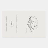 Greyhound- Custom Ex libris bookplate  Rechthoekige Sticker (Voorkant)