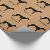 Greyhound Custom Wrapping Paper Cadeaupapier (Hoek)