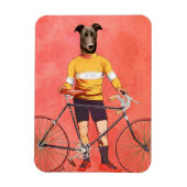 Greyhound Cyclist 2 Magneet (Verticaal)