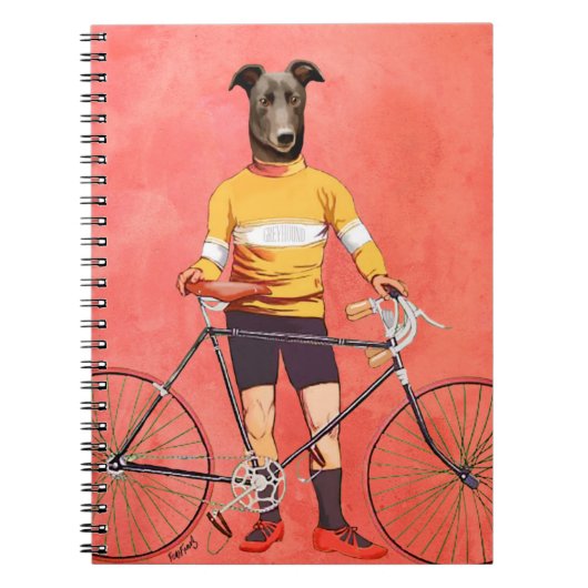 Greyhound Cyclist 2 Notitieboek (Voorkant)
