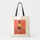 Greyhound Cyclist 2 Tote Bag (Voorkant)