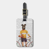 Greyhound Cyclist Bagagelabel (Voorkant verticaal)