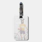 Greyhound Cyclist Bagagelabel (Achterkant verticaal)