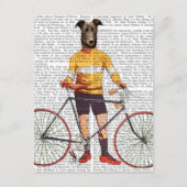 Greyhound Cyclist Briefkaart (Voorkant)