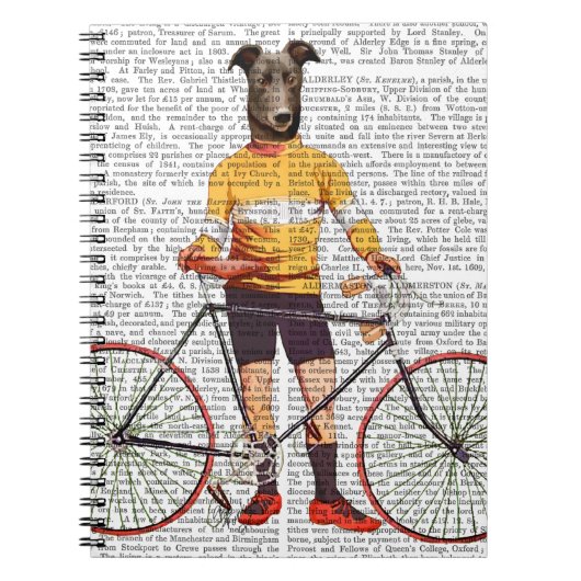 Greyhound Cyclist Notitieboek (Voorkant)