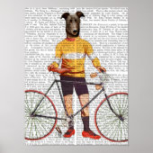Greyhound Cyclist Poster (Voorkant)