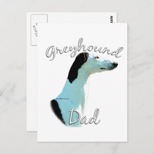 Greyhound Dad 2 Briefkaart (Voorkant / Achterkant)