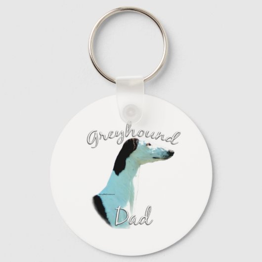 Greyhound Dad 2 Sleutelhanger (Voorkant)