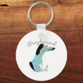 Greyhound Dad 2 Sleutelhanger (Voorkant)