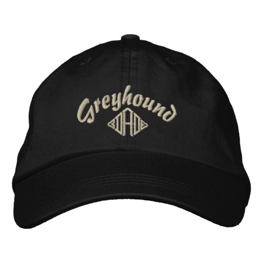 Greyhound Dad Gifts Geborduurde Pet (Voorkant)