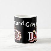 Greyhound Dad Gifts Magische Mok (Center)