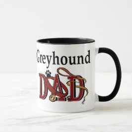 Greyhound Dad Gifts Mok