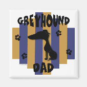 Greyhound Dad Magnet (Voorkant)