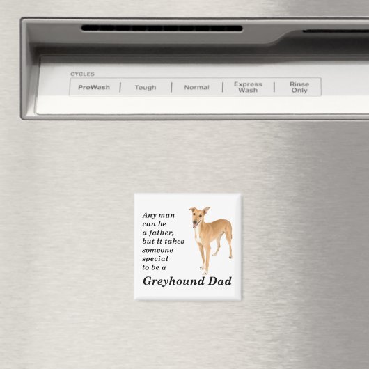 Greyhound Dad Magnet (Insitu (Vaatwasser))