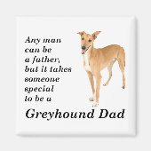 Greyhound Dad Magnet (Voorkant)